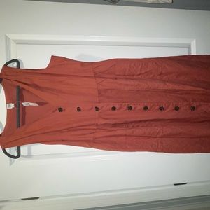 GAP Button Front Midi Dress